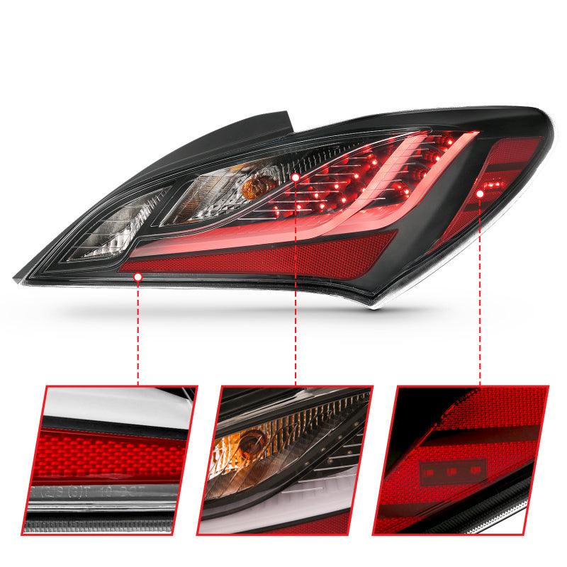 ANZO 10-13 Hyundai Genesis 2DR LED Taillights Smoke | Too Fast Autoparts | Order Online