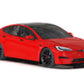 Rally Armor 21-26 Tesla Model S/ S Plaid Black UR Mud Flap w/Metallic Black Logo