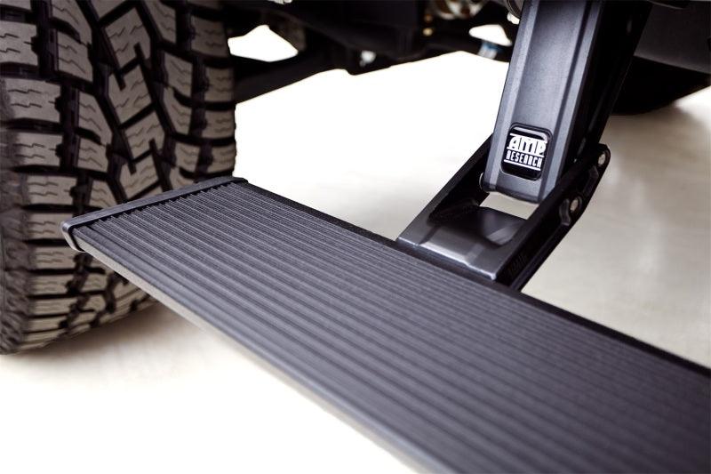 AMP Research 2014-2017 Silverado/Sierra 1500 Extended/Crew PowerStep Xtreme - Black | Too Fast Autoparts | Order Online