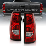 ANZO 2004-2007 Chevy Silverado Taillight Red/Clear Lens w/Black Trim (OE Replacement) | Too Fast Autoparts | Order Online | Canada & USA Shipping