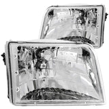 ANZO 1993-1997 Ford Ranger Crystal Headlights Chrome | Too Fast Autoparts | Order Online | Canada & USA Shipping