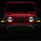 Raxiom 18-23 Jeep Wrangler JL Axial Series 9-In Angel Eye LED Headlights- Black Housing (Clear Lens)