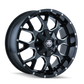 Mayhem 8015 Warrior 20x9 / 6x135 BP / 18mm Offset / 106mm Hub Black w/ Milled Spokes Wheel