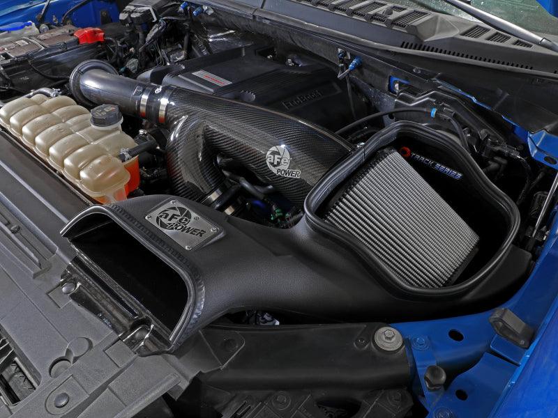aFe 17-20 Ford F-150/Raptor Track Series Carbon Fiber Cold Air Intake System With Pro DRY S Filters | Too Fast Autoparts | Order Online
