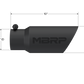 MBRP Universal Tip 4in OD 3in Inlet 10in Length Dual Wall Angled End Black