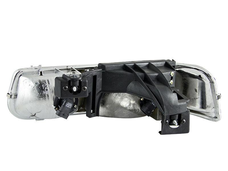 ANZO 1999-2002 Chevrolet Silverado 1500 Crystal Headlights Black | Too Fast Autoparts | Order Online | Canada & USA Shipping