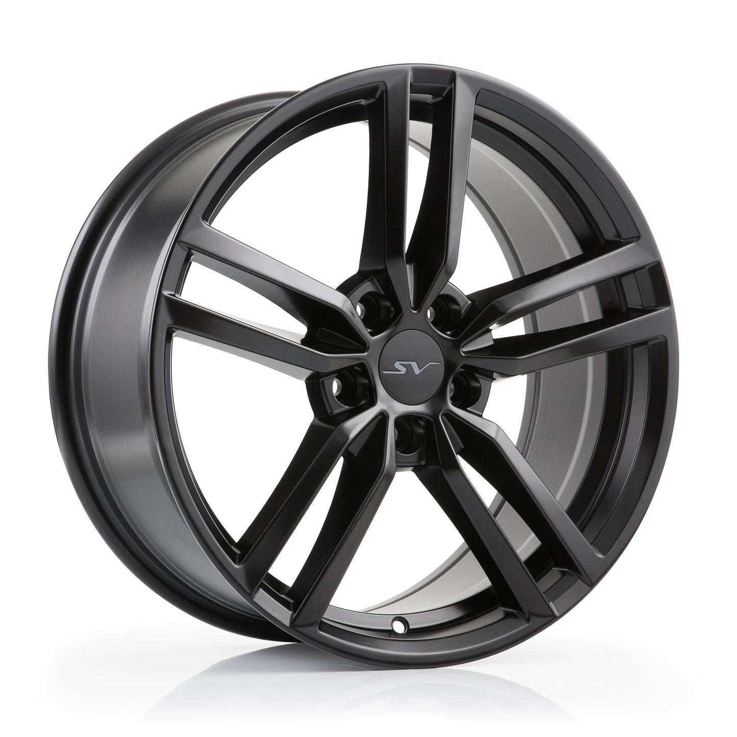 SV SATIN BLACK 17x7.5 5x108 Wheels - SV-R1-177538108