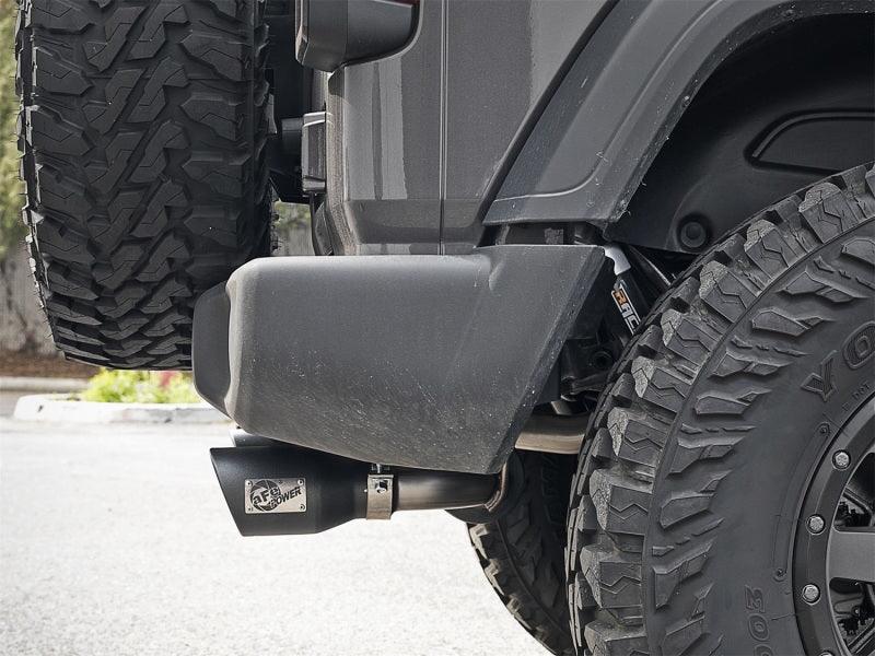 aFe Rebel Series 2.5in 409 SS Axle-Back Exhaust w/ Black Tips 2018+ Jeep Wrangler (JL) V6 3.6L | Too Fast Autoparts | Order Online