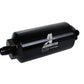 Aeromotive In-Line Filter - (AN-6 Male) 40 Micron Stainless Mesh Element Bright Dip Black Finish