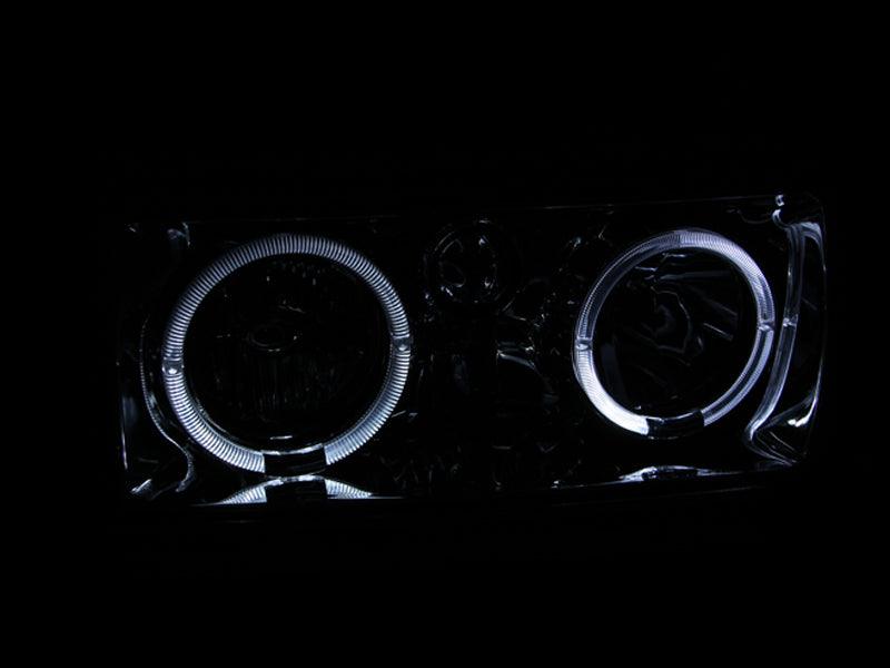ANZO 1991-1994 Toyota Land Cruiser Crystal Headlights w/ Halo Chrome | Too Fast Autoparts | Order Online | Canada & USA Shipping