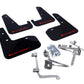 Rally Armor 11-14 Subaru WRX/STI (Sedan Only) Black UR Mud Flap w/Red Logo