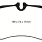 EBC 09-12 Porsche 911 (997) (Cast Iron Rotor only) 3.6 Carrera 2 Yellowstuff Front Brake Pads