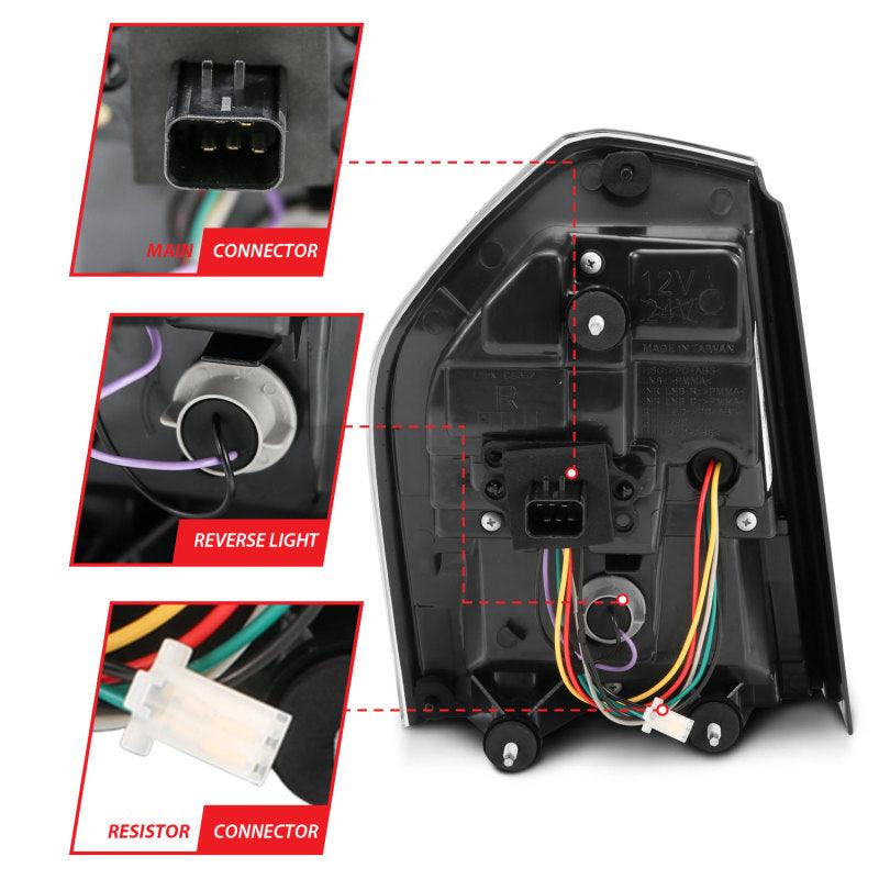 ANZO 11-14 Chrysler 300 LED Taillights Black w/ Sequential | Too Fast Autoparts | Order Online