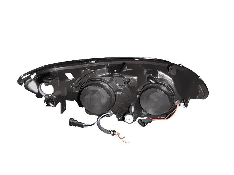 ANZO 2004-2005 Honda Civic Projector Headlights w/ Halo Black | Too Fast Autoparts | Order Online | Canada & USA Shipping