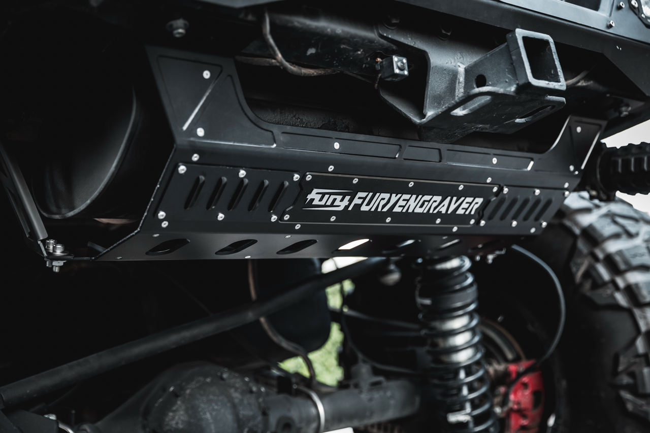 FuryGravity JK EXHAUST ARMOR PLATE - Skid Plates - DW-JW-FG-1207-02