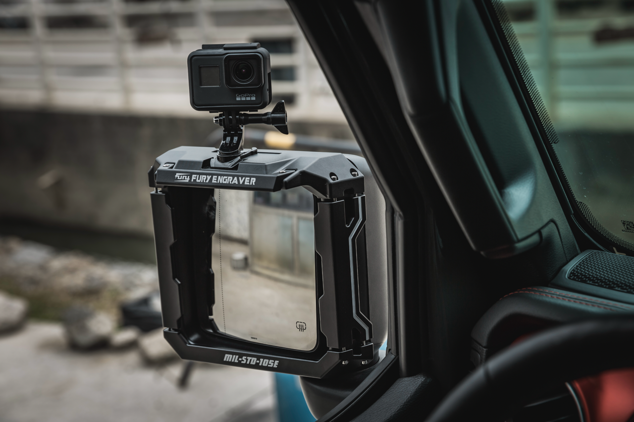 FuryGravity JL/JT MIRROR FRAME/Brackets FOR GO-Pro - Side Mirrors - DW-JW-FG-4320-07