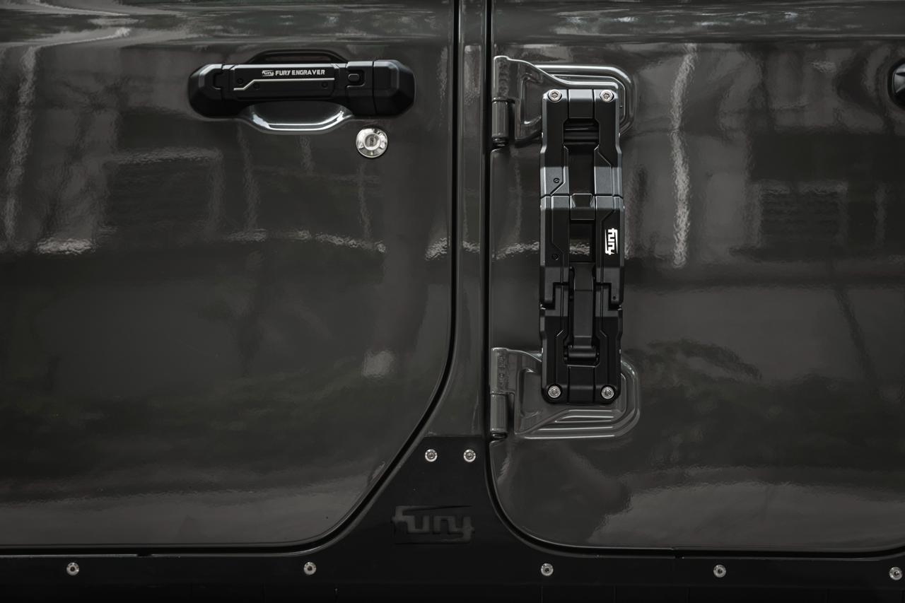 FuryGravity JK/JL/JT DOOR HINGE MOUNTED STEP - Mounted Step - DW-JW-FG-3315-08