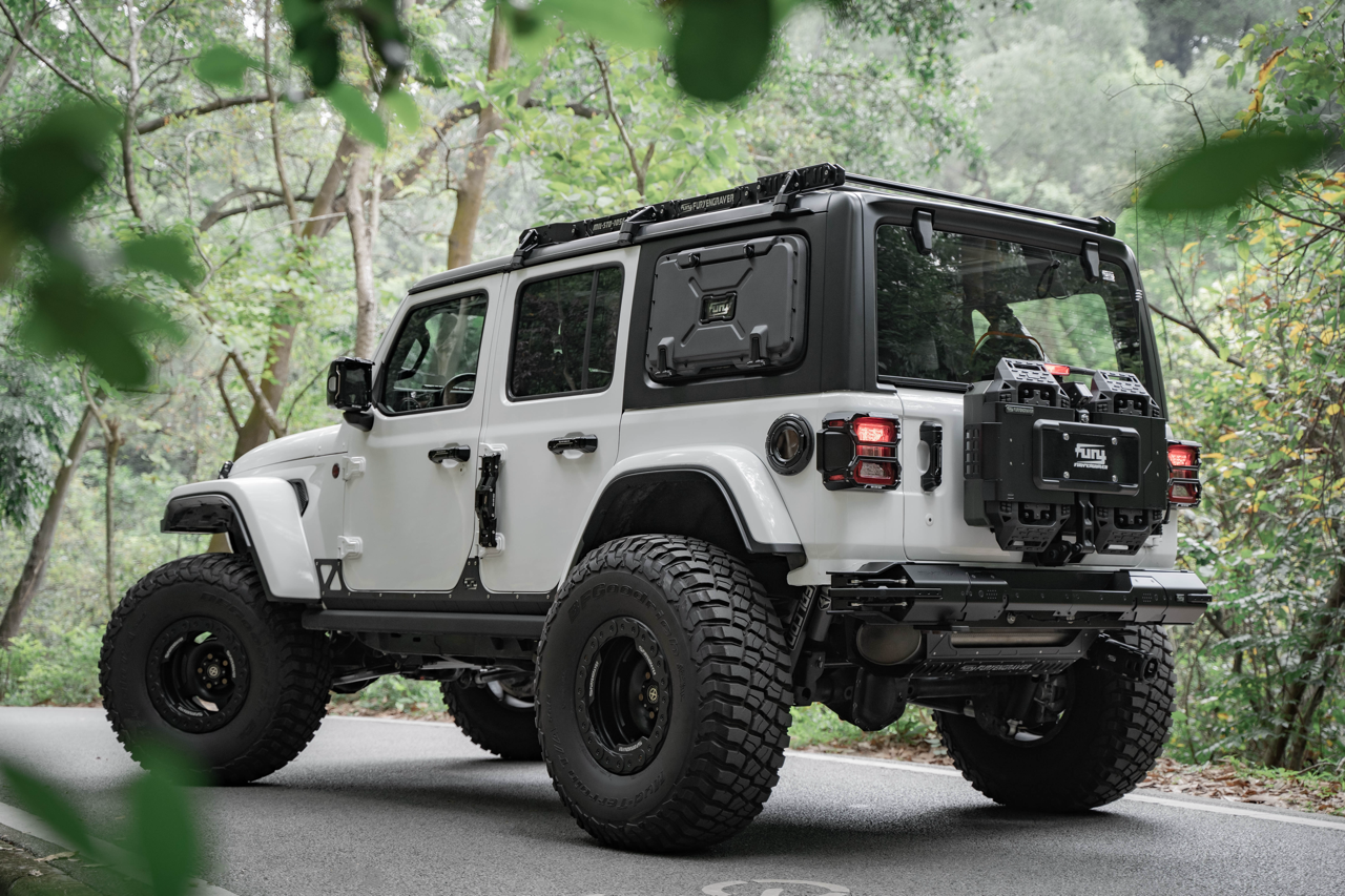 FuryGravity JLU CARBON FIBER WINDOW STORAGE, PASSENGER SIDE - Storage & Organization - DW-JW-FG-2412-03R
