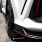 Rally Armor 17-22 Honda Civic Type R Black UR Mud Flap w/Red Logo