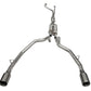 Corsa 2021-2024 Dodge Ram TRX Crew Cab Xtreme Catback Exhaust Dual Rear Gunmetal Tip