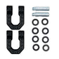 DV8 Offroad Elite Series D-Ring Shackles - Pair (Black)