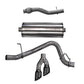 Corsa 2015-2020 GMC Yukon XL 1500 5.3L V8 3in Cat-Back Single Side Exit Twin 4in Black Tips