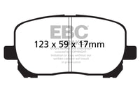 EBC 02-08 Pontiac Vibe 1.8 Ultimax2 Plaquettes de frein avant