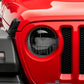 Raxiom 18-23 Jeep Wrangler JL Axial Series 9-In LED Headlights- Black Housing (Clear Lens)
