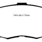 EBC 93-97 Lexus GS300 3.0 Redstuff Front Brake Pads