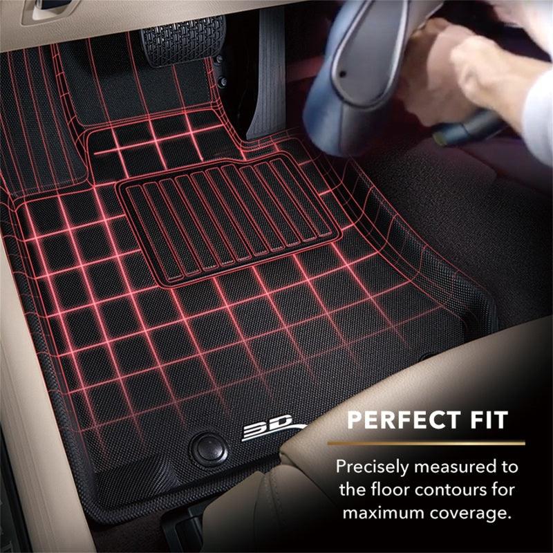 3D MAXpider 2012-2014 Tesla Model S Kagu 1st Row Floormat - Black | Too Fast Autoparts | Order Online