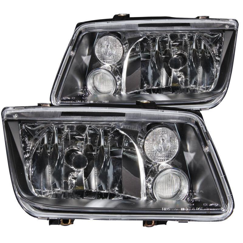 ANZO 1999-2005 Volkswagen Jetta Crystal Headlights Black w/o Bulbs | Too Fast Autoparts | Order Online | Canada & USA Shipping