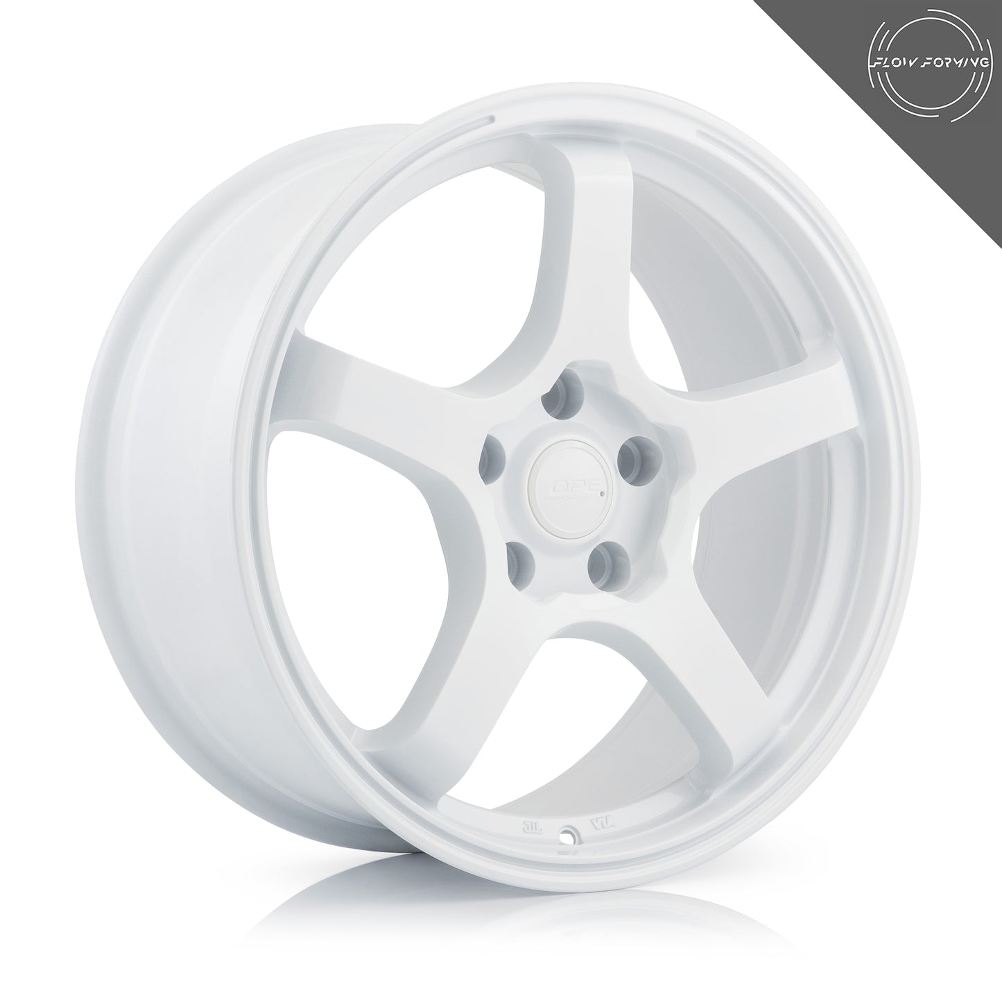 OPE Heritage White 18x8.5 5x100 Wheels - FF05-0159W
