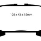 EBC 04-07 Lexus RX330 3.3 Yellowstuff Rear Brake Pads