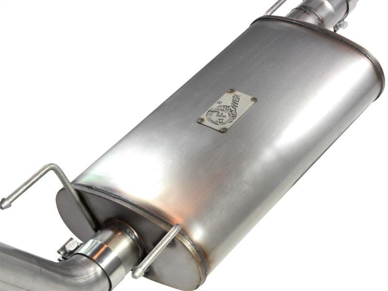 aFe MACHForce XP Exhausts Cat-Back SS-409 EXH CB Toyota Tacoma 05-13 V6-4.0L (Blk Tip) | Too Fast Autoparts | Order Online