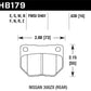 Hawk 06-07 WRX HPS Street Rear Brake Pads