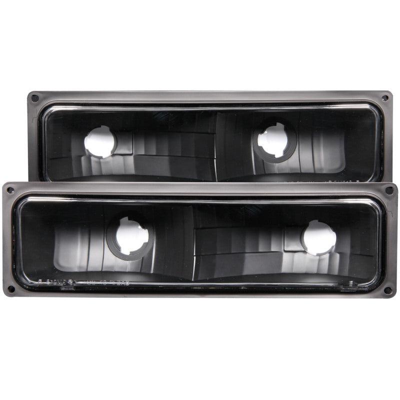 ANZO 1988-1998 Chevrolet C1500 Euro Parking Lights Black | Too Fast Autoparts | Order Online