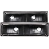ANZO 1988-1998 Chevrolet C1500 Euro Parking Lights Black | Too Fast Autoparts | Order Online