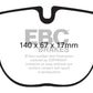 EBC 10+ BMW X5M 4.4 Twin Turbo Redstuff Rear Brake Pads