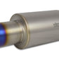 Vibrant Titanium Muffler w/Straight Cut Burnt Tip 3.5in Inlet / 3.5in Outlet