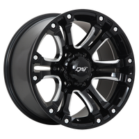 DAI Wheels CRUSHER Gloss Black - Milled EdgeDW9518003 | Size: 18x9.0 | Bolt Pattern: 6x139.7 | Offset: 20 | Center Bore: 108.1