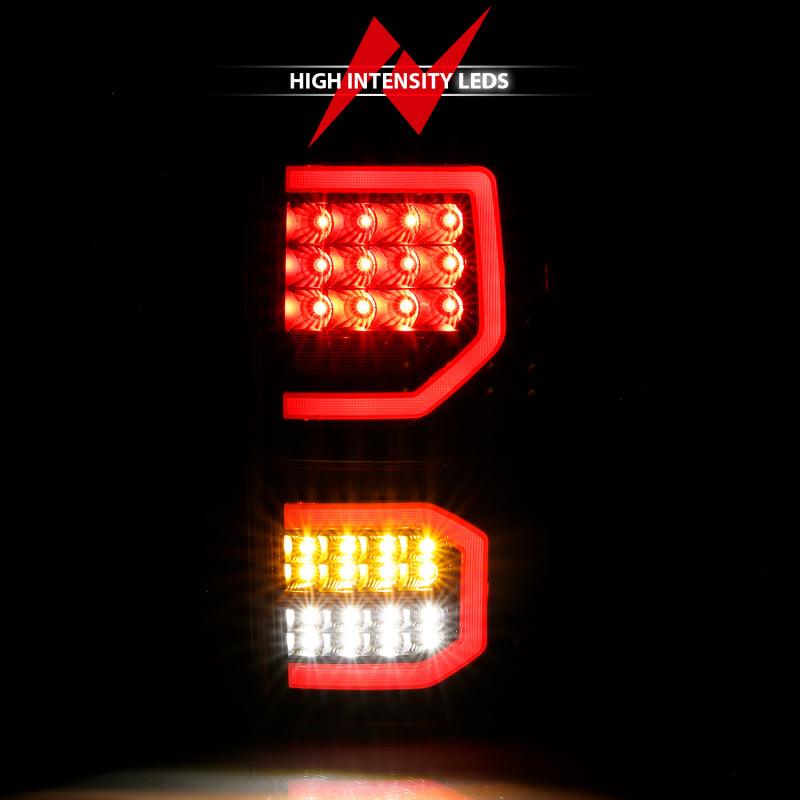 ANZO 2007-2013 Toyota Tundra LED Taillights Plank Style Black w/Clear Lens | Too Fast Autoparts | Order Online | Canada & USA Shipping