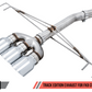 AWE Tuning 2017+ Honda Civic Type R Track Edition Exhaust w/Front Pipe & Triple Chrome Silver Tips