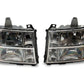 Raxiom 07-14 GMC Sierra 1500/2500 HD/3500 HD Axial OEM Rep Headlights- Chrome Housing (Clear Lens)