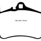 EBC 03-05 Porsche 911 (996) (Cast Iron Rotor only) 3.6 Carrera 4S Redstuff Front Brake Pads