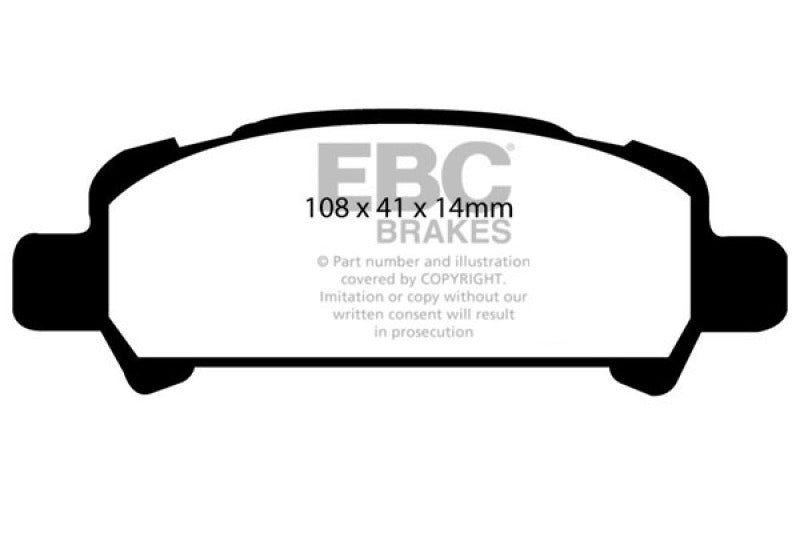 EBC 02-06 Subaru Baja 2.5 Yellowstuff Rear Brake Pads