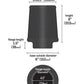 K&N Universal Rubber Filter-Round Tapered 4.5in Flange ID x 8in Base OD x 6.625in Top OD x 8in H