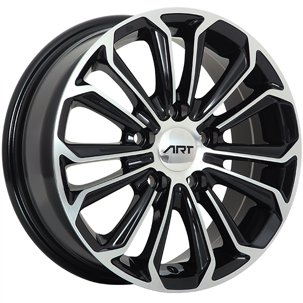 ART Replica 95 Gloss Black - Machined FaceR9516002 | Size: 16x6.5 | Bolt Pattern: 5x100 | Offset: 40 | Center Bore: 54.1