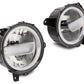 Raxiom 18-23 Jeep Wrangler JL Axial Series 9-In LED Headlights- Black Housing (Clear Lens)