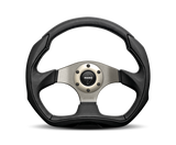Momo Eagle Steering Wheel 350 mm - Black Leather/Anthracite Spokes