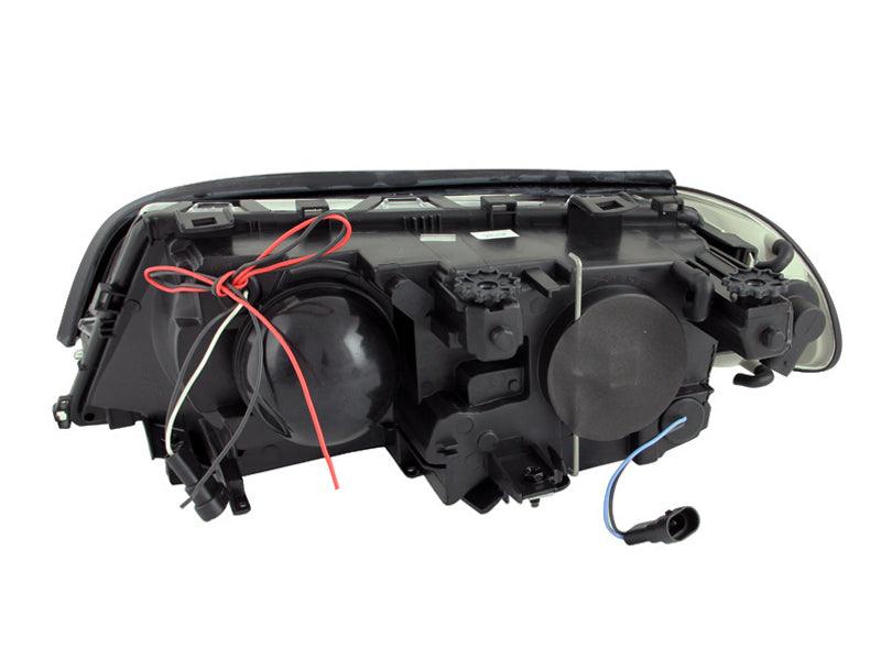 ANZO 2000-2003 BMW 3 Series E46 Projector Headlights w/ Halo Black | Too Fast Autoparts | Order Online | Canada & USA Shipping